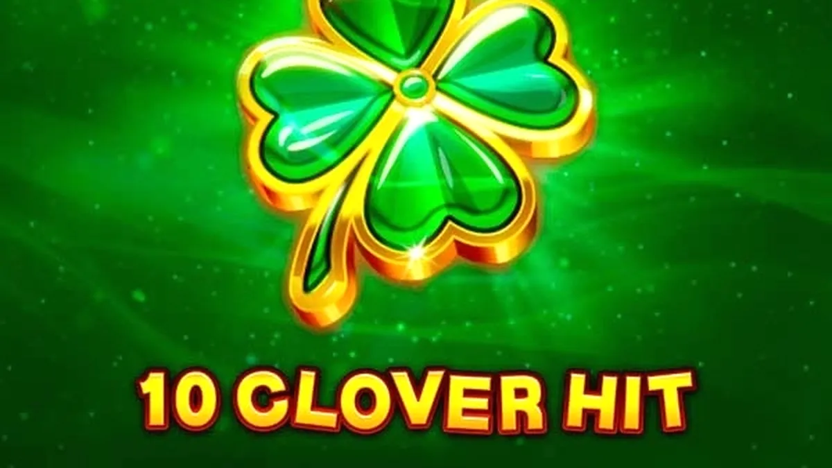 Interface do slot 10 Clover Hit com símbolos de frutas e trevos